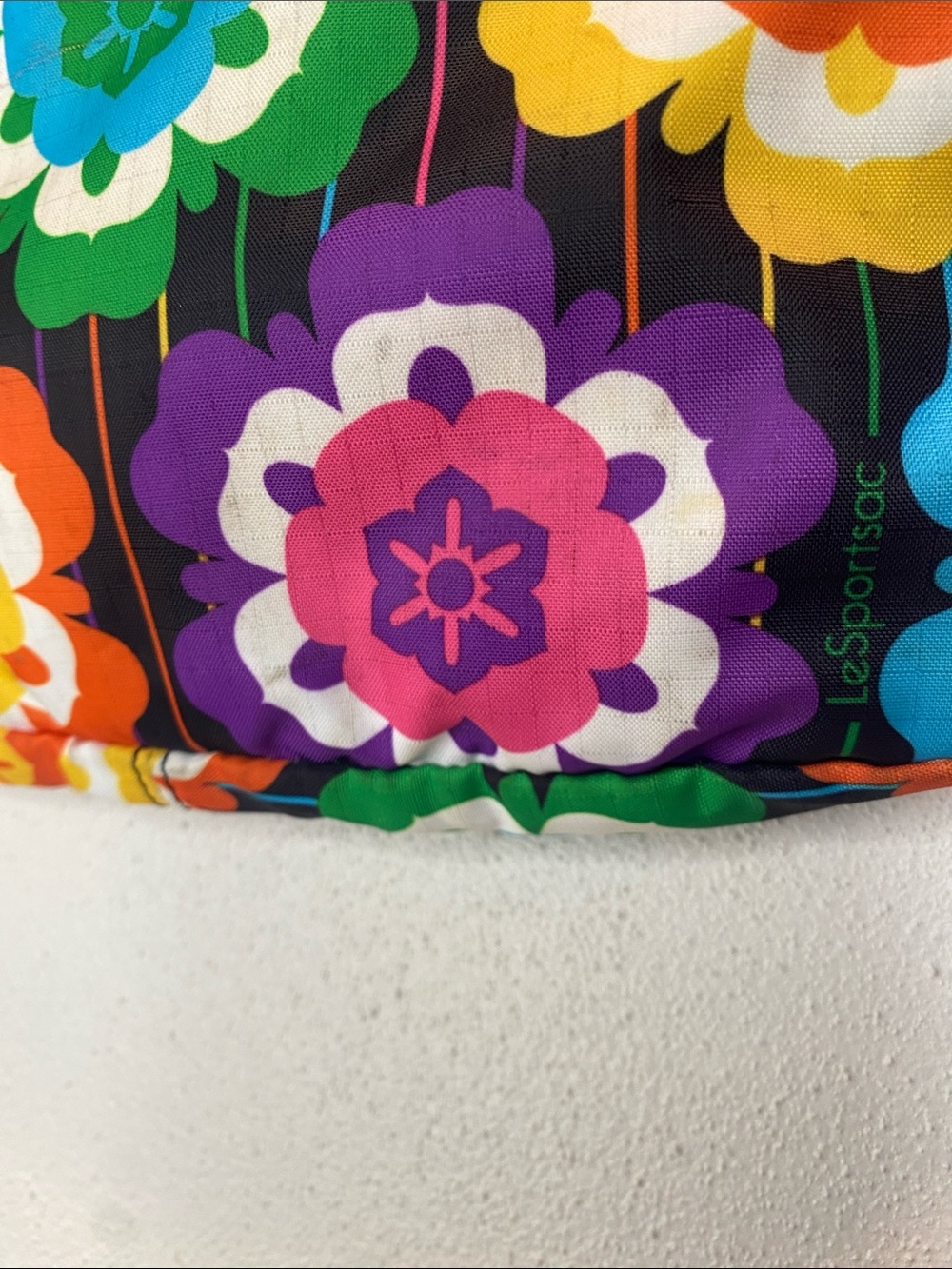 Lesportsac Black Multicolor Floral Crossbody Bag - Picture 4 of 10
